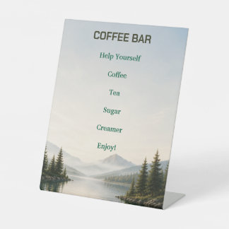 Seehaus-Airbnb-Kaffeebar-Stationsschild Sockelschild