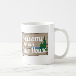 Seehaus Willkommen Tasse