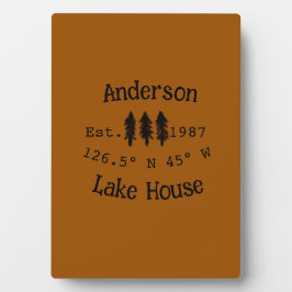 Seehaus wird gemietet. Datum Jahr benutzerdefinier Fotoplatte