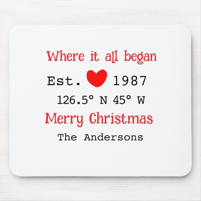 Seehaus wird gemietet. Datum Jahr benutzerdefinier Mousepad (Vorne)