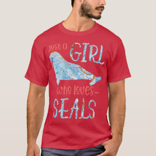 Seehund Mädchen Geschenk Tier Seelöwe T-Shirt
