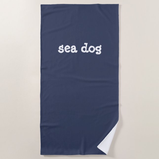Seehund Strandtuch (Vorderseite)