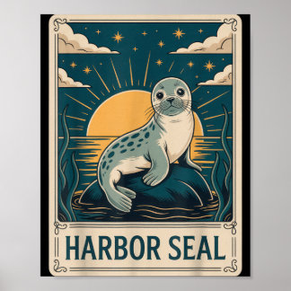 Seehundliebhaber Aquatische Enthusiasten Ozean Vib Poster