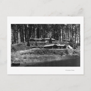 Seehütten Tahkenitch Resort an der Küste von Orego Postkarte