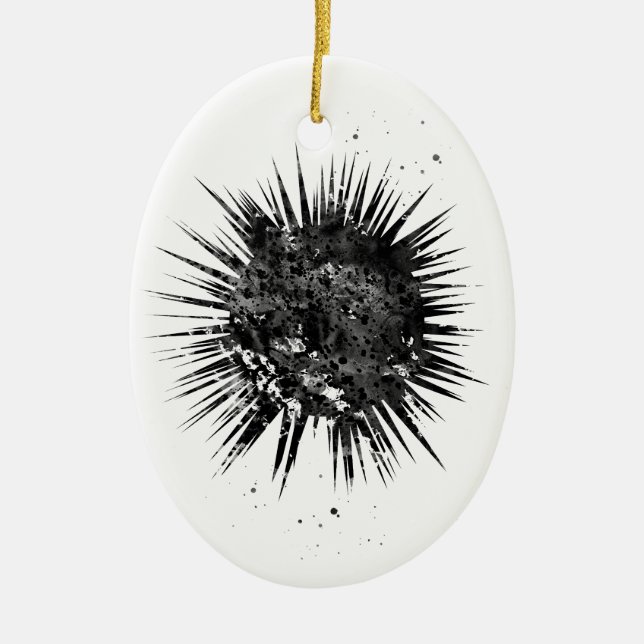 Seeigel Keramik Ornament (Vorne)
