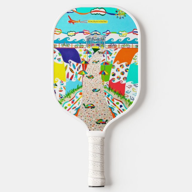 Seeinsel Stadtpromenade Pickleball Paddle (Vorderseite)