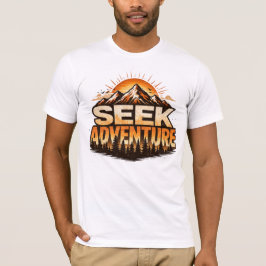 Seek Adventure Vintage Mountain Adventure Outdoor T-Shirt