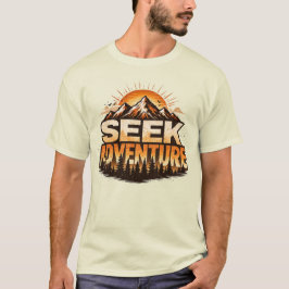 Seek Adventure Vintage Mountain Adventure Outdoor T-Shirt