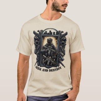 Seek And Destroy Tactical Military Gaming Shirt