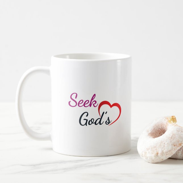 Seek God's Heart  Kaffeetasse (Mit Donut)
