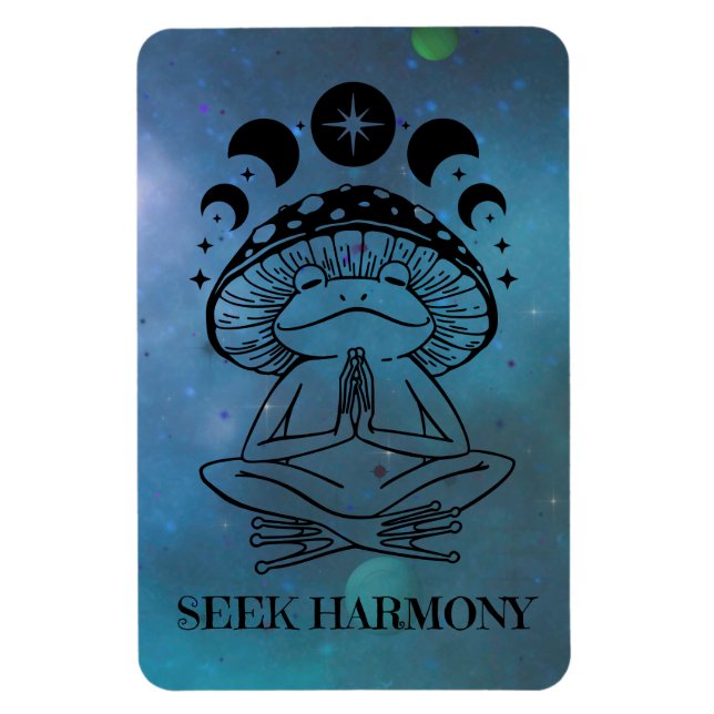 Seek Harmony Zen Frog Magnet (Vertikal)