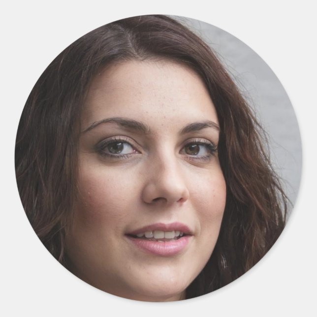 Seek Peace Runder Aufkleber (Vorderseite)