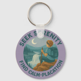 Seek Serenity – Find Calm-Placation Keychain Schlüsselanhänger