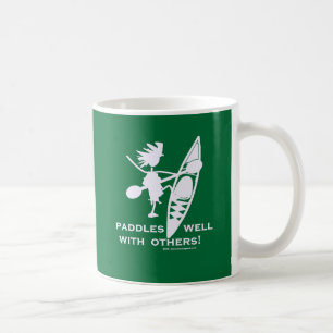 Seekajak-Paddel quellen Weiß hervor Tasse