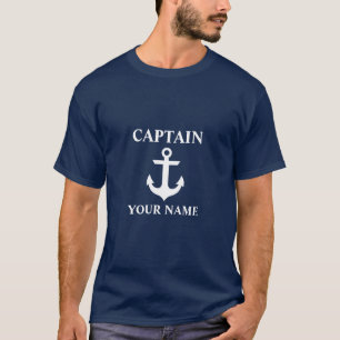 Seekapitän Name Anchor Blue T-Shirt