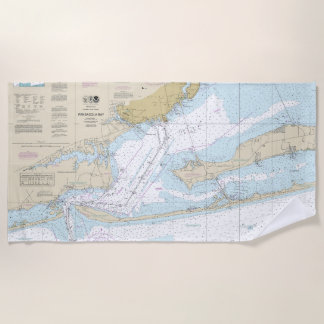 Seekarte der Bucht von Pensacola 11383 Strandtuch