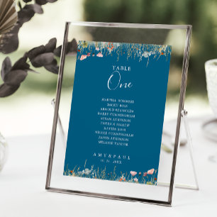 Seekarte der Wildblume Navy Bliss Tischnummer 1