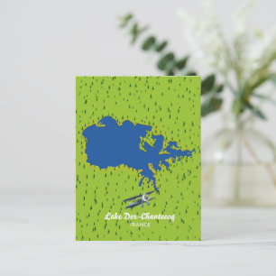 Seekarte des Chantecoq Postkarte