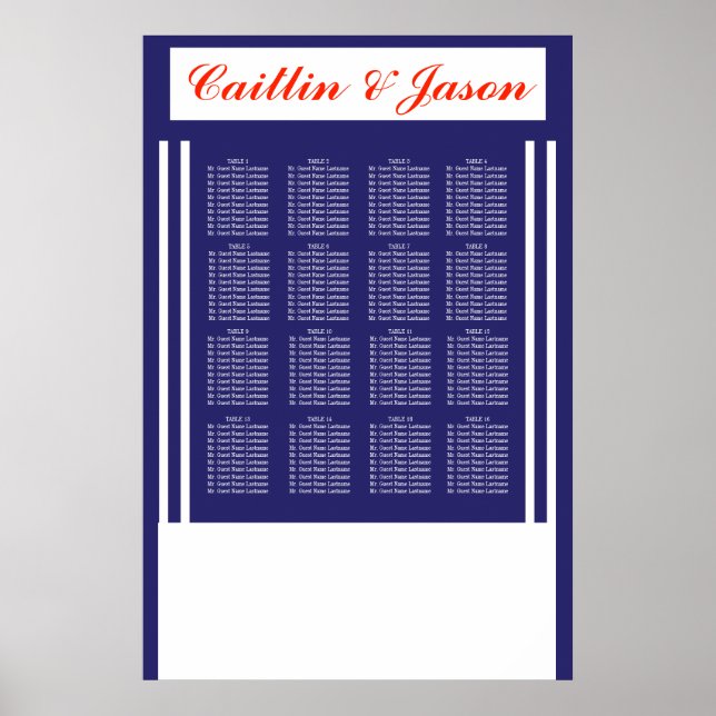 Seekarte für elegante Seekarten der Seestreitkräft Poster (Vorne)