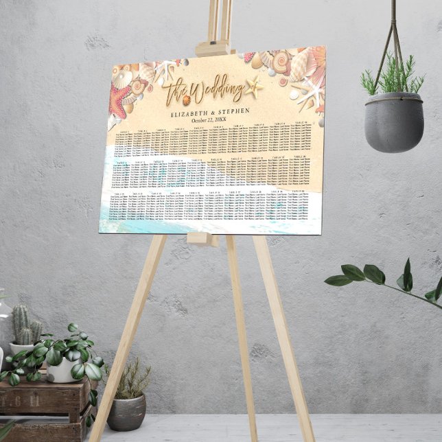 Seekarte für Hochzeiten Sommersandstrand Poster (Von Creator hochgeladen)