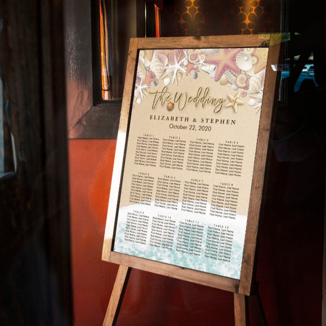 Seekarte für Hochzeiten Sommersandstrand Poster (Von Creator hochgeladen)