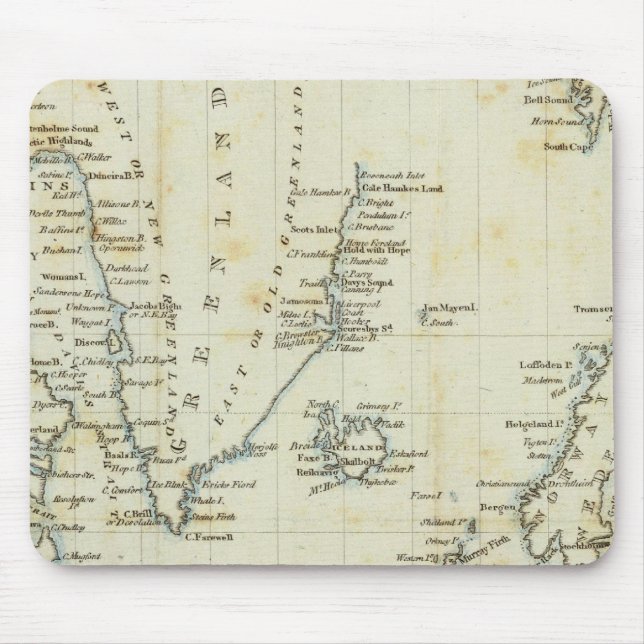 Seekarte, Polarmeere Mousepad (Vorne)