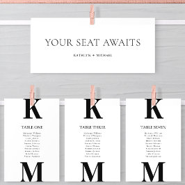 Seekarten-Header Moderne Schwarze Minimalistische  Einladung