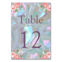 Seekartenkartentafelmutter der Perle Tischnummer