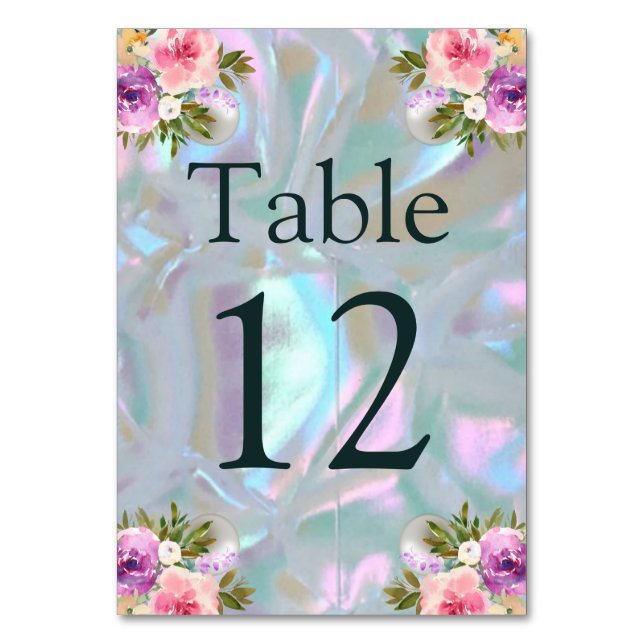 Seekartenkartentafelmutter der Perle Tischnummer (Vorderseite)