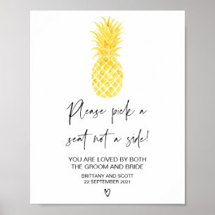 Seekartenzeichen des tropischen Strandes Poster