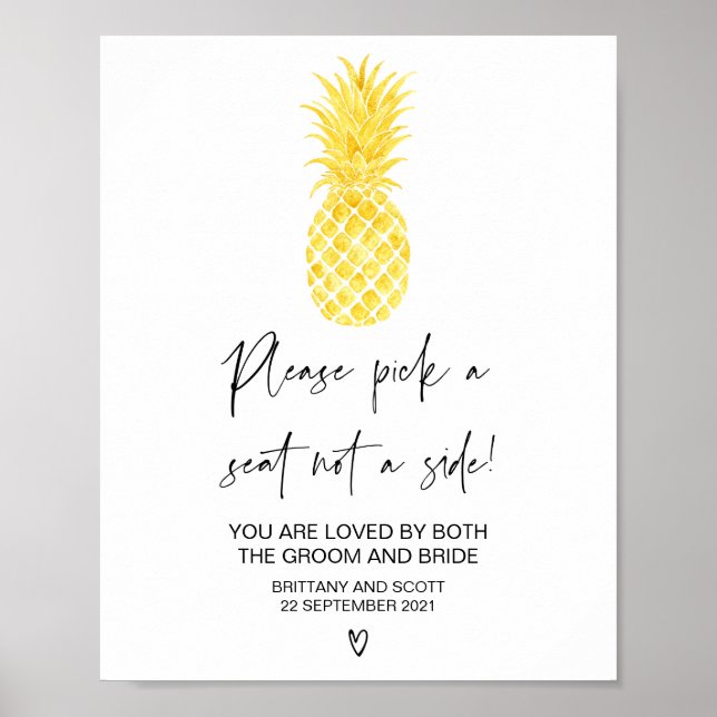 Seekartenzeichen des tropischen Strandes Poster (Vorne)