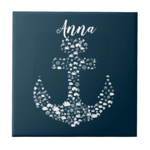 Seekritter Anker Nautik / Küste Fliese