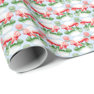 Seekuh-Feiertags-Papier Geschenkpapier
