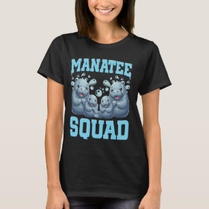 Seekuh Liebhaber Meer Kuh Ozean Manatee Squad T-Shirt