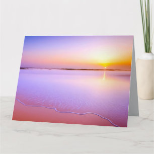 Seeküste Meer Natur Blaues Wasser Sonnenuntergang Karte