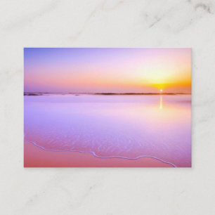 Seeküste Meer Natur Blaues Wasser Sonnenuntergang Visitenkarte