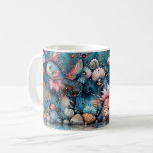 Seelachs lustige Fischbewohner Kaffeetasse