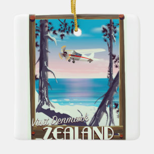 Seeland Dänemark Reiseplakat Keramikornament