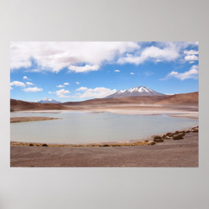 Seelandschaft auf dem Altiplano Plakat