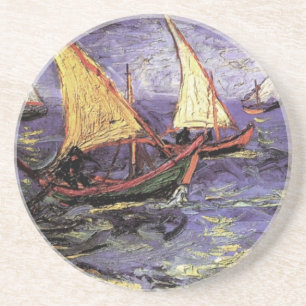 Seelandschaft bei Saintes Maries von Vincent van G Sandstein Untersetzer
