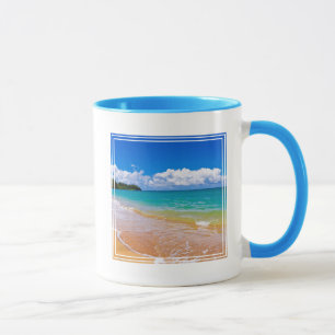 Seelandschaft entlang der Hanalei-Bucht Tasse