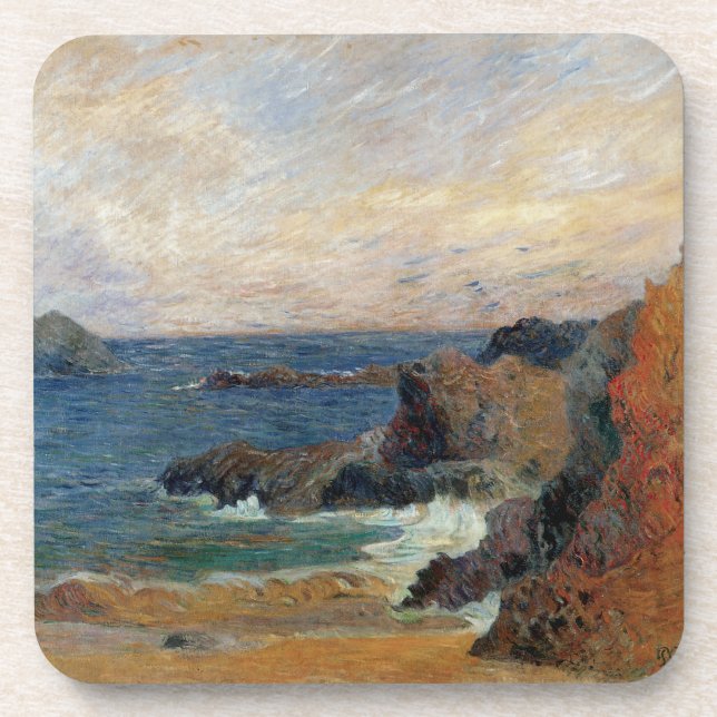 Seelandschaft Getränkeuntersetzer (Vorderseite)