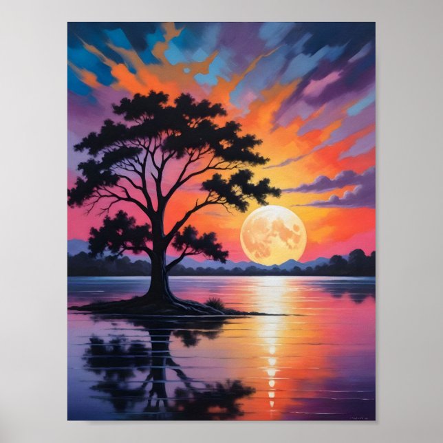 Seelandschaft Poster (Vorne)