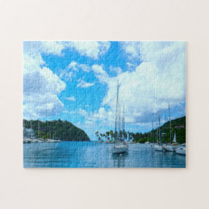 Seelandschaft Saint Lucia. Puzzle