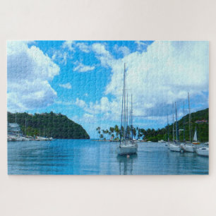 Seelandschaft Saint Lucia. Puzzle