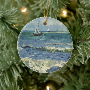 Seelandschaft von Van Gogh in Saintes Maries de la Keramik Ornament