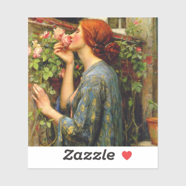 Seele der Rose John William Waterhouse Aufkleber (Blatt)