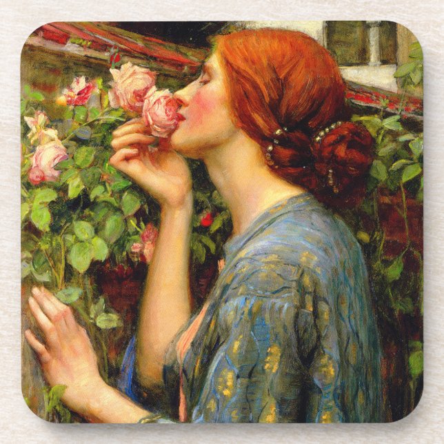 Seele der Rose John William Waterhouse Getränkeuntersetzer (Vorderseite)