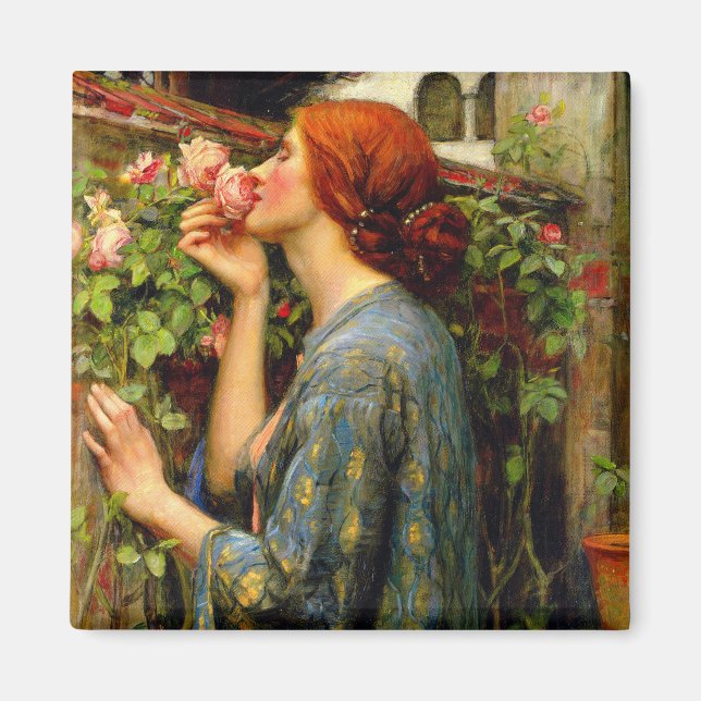 Seele der Rose John William Waterhouse Magnet (Vorne)