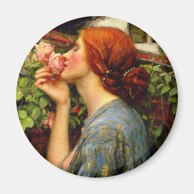 Seele der Rose John William Waterhouse Magnet (Vorne)